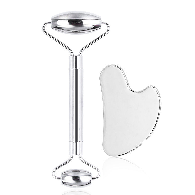 Facial Stainless Steel Massage Board Heart-shaped Eye Meridian Muscle-poking Stick